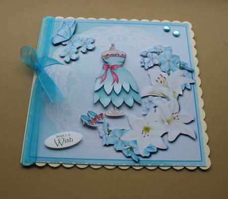 Fairytale Fashion Dress 4 with Lilies & Butterflies Mini Kit by ANGELA STYLES