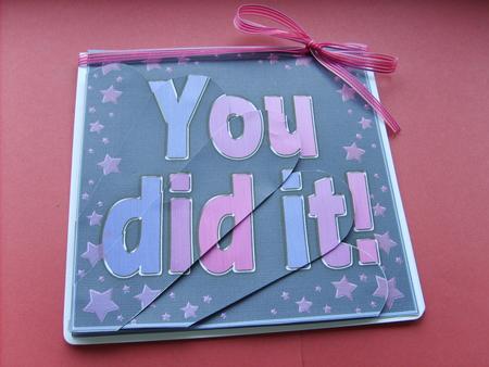 You Did It! Quick Card with Fan Pyramage Topper by ANGELA STYLES