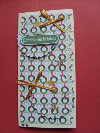 Holly Wreath Backing Paper by ANGELA STYLES