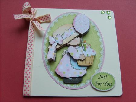 Little Miss Cupcake Birthday Decoupage by ANGELA STYLES
