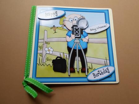 Bert's Camera Quick Card & 3D Decoupage by ANGELA STYLES