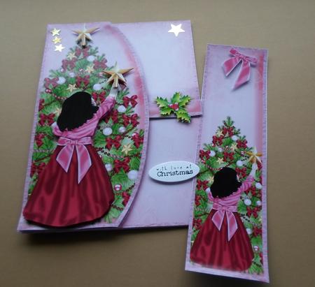 A Little Bit Dusky Christmas Envelope Card Mini Kit by ANGELA STYLES