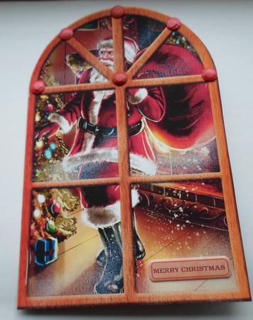 Window Santa Cut and Fold by ANGELA STYLES