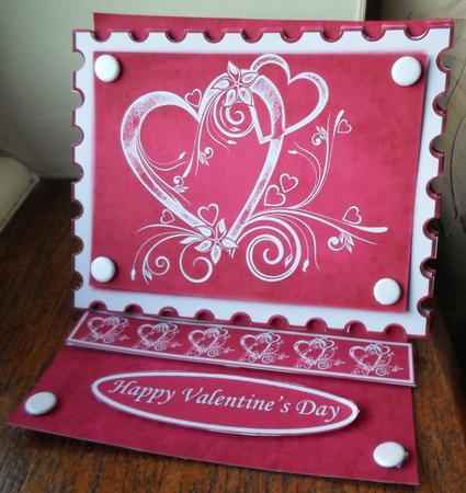 Red Valentine Love Romance Stamp Easel Kit by ANGELA STYLES