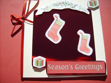 Christmas Greetings (deep Red) by ANGELA STYLES