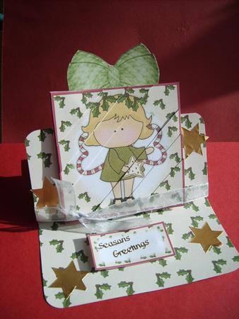 Holly Angel Easel Card Base 1 Mix N Match by ANGELA STYLES