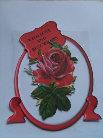 Vintage Red Rose Plate Sheet by ANGELA STYLES