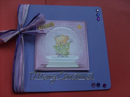 Baby's First Christmas Snowglobe Pyramage Sheet by ANGELA STYLES