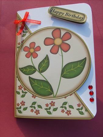 Red Flowers Cut and Fold by ANGELA STYLES