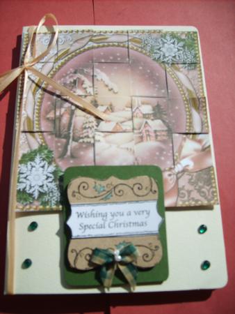 Snowy Village 5inch 3D Paper Weaving Sheet by ANGELA STYLES