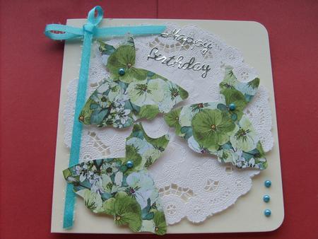 Spring Flowers and Lace Matching Backing Paper by ANGELA STYLES