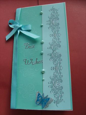 Embossed Azure Background Paper by ANGELA STYLES