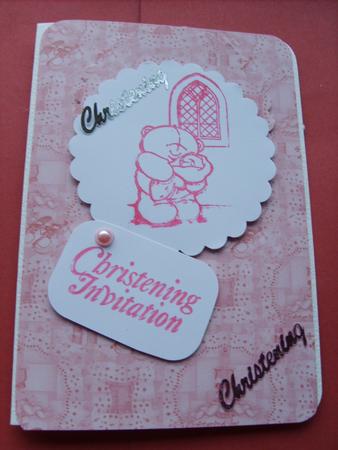 Matching Pink Christening by ANGELA STYLES