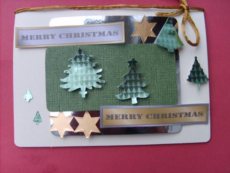 Merry Christmas Tags in Silver and Gold (horizontal) by ANGELA STYLES