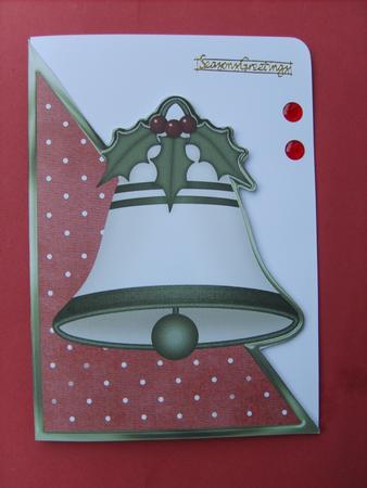 Cut and Fold Christmas Bell in Red by ANGELA STYLES