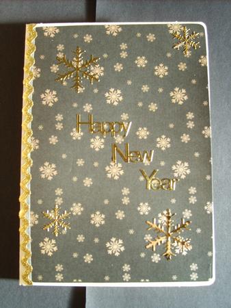 Golden Snowflakes Christmas Background (black) by ANGELA STYLES