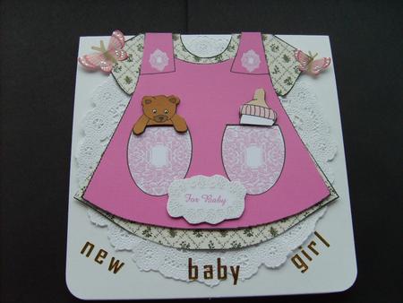 Baby Girl's Dress Card by ANGELA STYLES