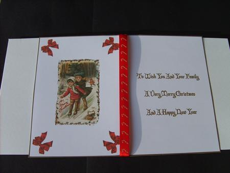 Vintage Christmas Scene Insert 1 by ANGELA STYLES