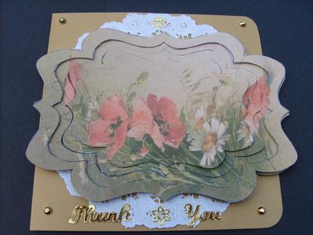 Poppies Fancy Bracket Tunnel Sheet by ANGELA STYLES