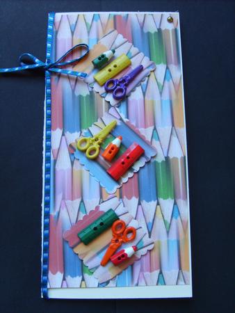 Coloured Pencils Backing Paper by ANGELA STYLES