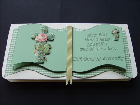 Green Book Sympathy Card by ANGELA STYLES