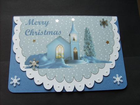 Scalloped Winter Church by ANGELA STYLES