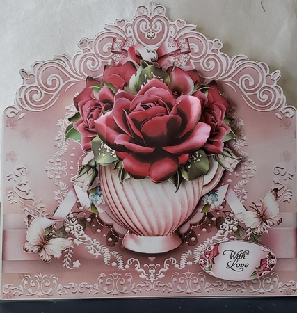 Vintage Bordeaux Floral Bouquet Mini Kit by Angela Taylor