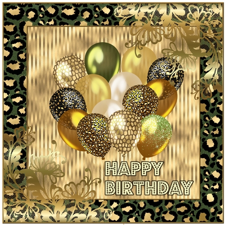 Animal Print Gold Filigree Frames x 12 Kit by Angela Taylor