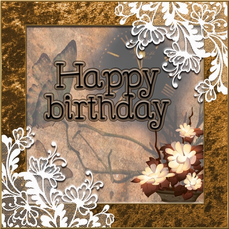 Crushed Velvet Lace Filigree 8x8ins 12 x Frames Kit by Angela Taylor