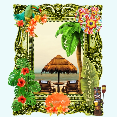 Vibrant N Tropical, kit from Bella Caribena   by Angela Taylor