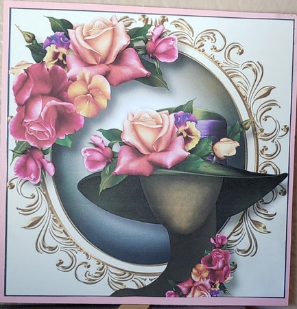Garden Party Roses 8x8 by Angela Taylor