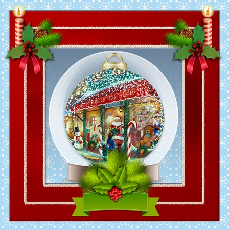Christmas Shopping Bauble by Angela Taylor
