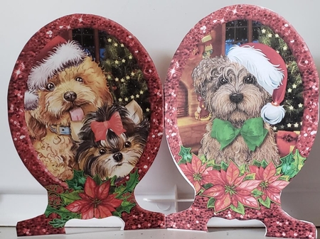 Here Comes Santa Paws Shaped Concertina Card Kit by Angela Taylor