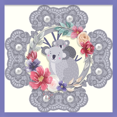 Lace and Pearl Frames by Angela Taylor