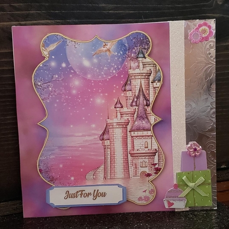 'sparkle Princess Castle' Card Topper by Angela Taylor