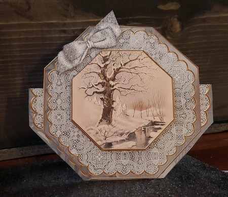 Winter Stream Deco Stand-up Large Card Mini Kit by Angela Taylor