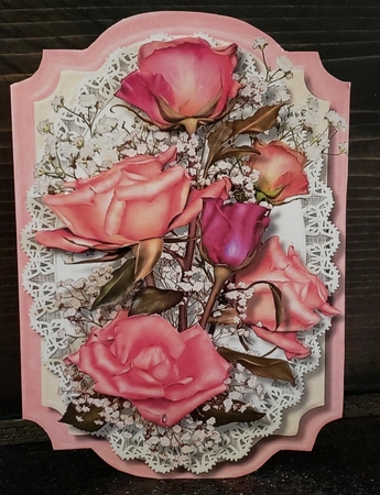 Print, Cutand Fold , Joy of Roses by Angela Taylor