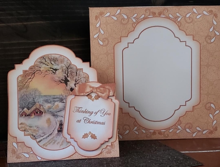 Winter Sunset Thinking of You Fancy Stand Up Card Kit by Angela Taylor