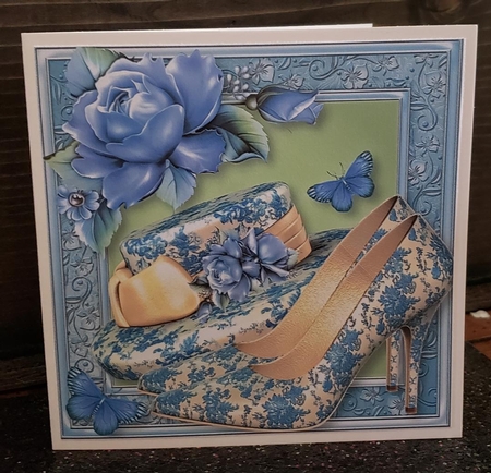 Head Over Heels Willow Pattern 8x8 Quick Topper by Angela Taylor