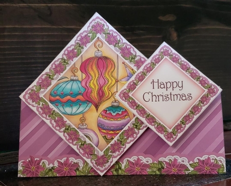 Baubles Hc Diamond Doily Stand Up Card Mini Kit by Angela Taylor