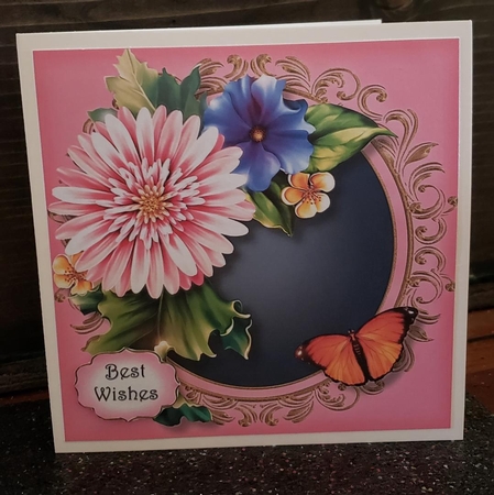Beautiful Summer Blooms In Pink 8x8 by Angela Taylor