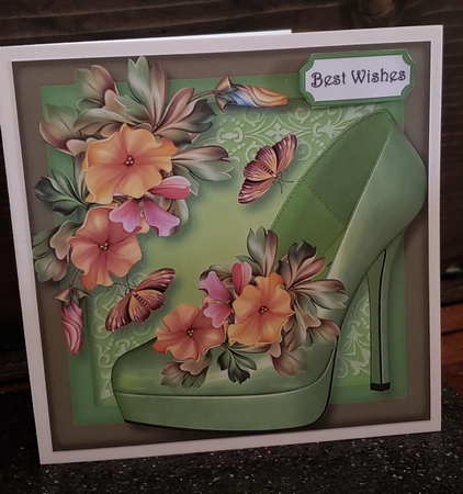 The Summer Shoe With Fleur De La Foret 8x8 by Angela Taylor
