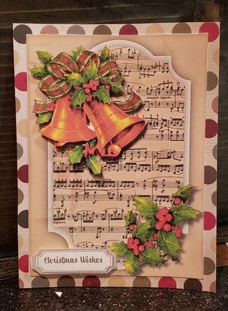 Christmas Bells and Holly  by Angela Taylor