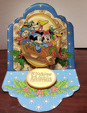 Friends of Mickey Christmas Mini Easel 4 by Angela Taylor