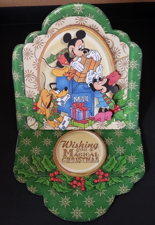 Friends of Mickey Christmas Mini Easel 12 by Angela Taylor