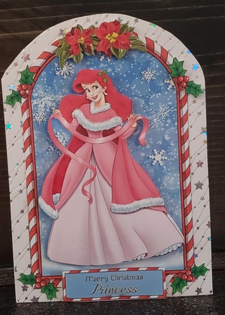 Candy Cane Frame Princess Topper 2 by Angela Taylor