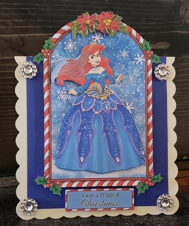 Candy Cane Frame Princess Topper 9 by Angela Taylor