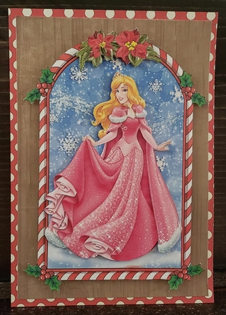 Candy Cane Frame Princess Topper 13 by Angela Taylor