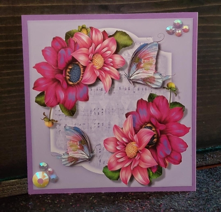 Beautiful Dahlias  and Hibiscus  by Angela Taylor