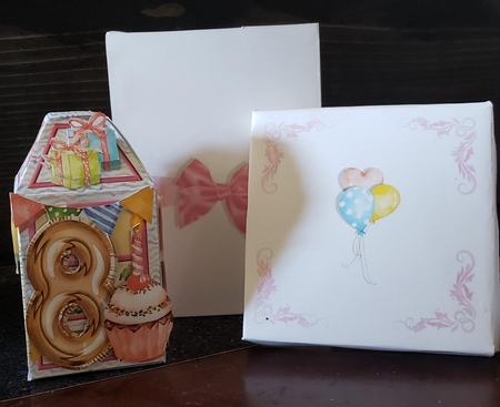 GIFT LANTERN & PRESENTATION BOX KIT - 18 Today! Pink Windows by Angela Taylor